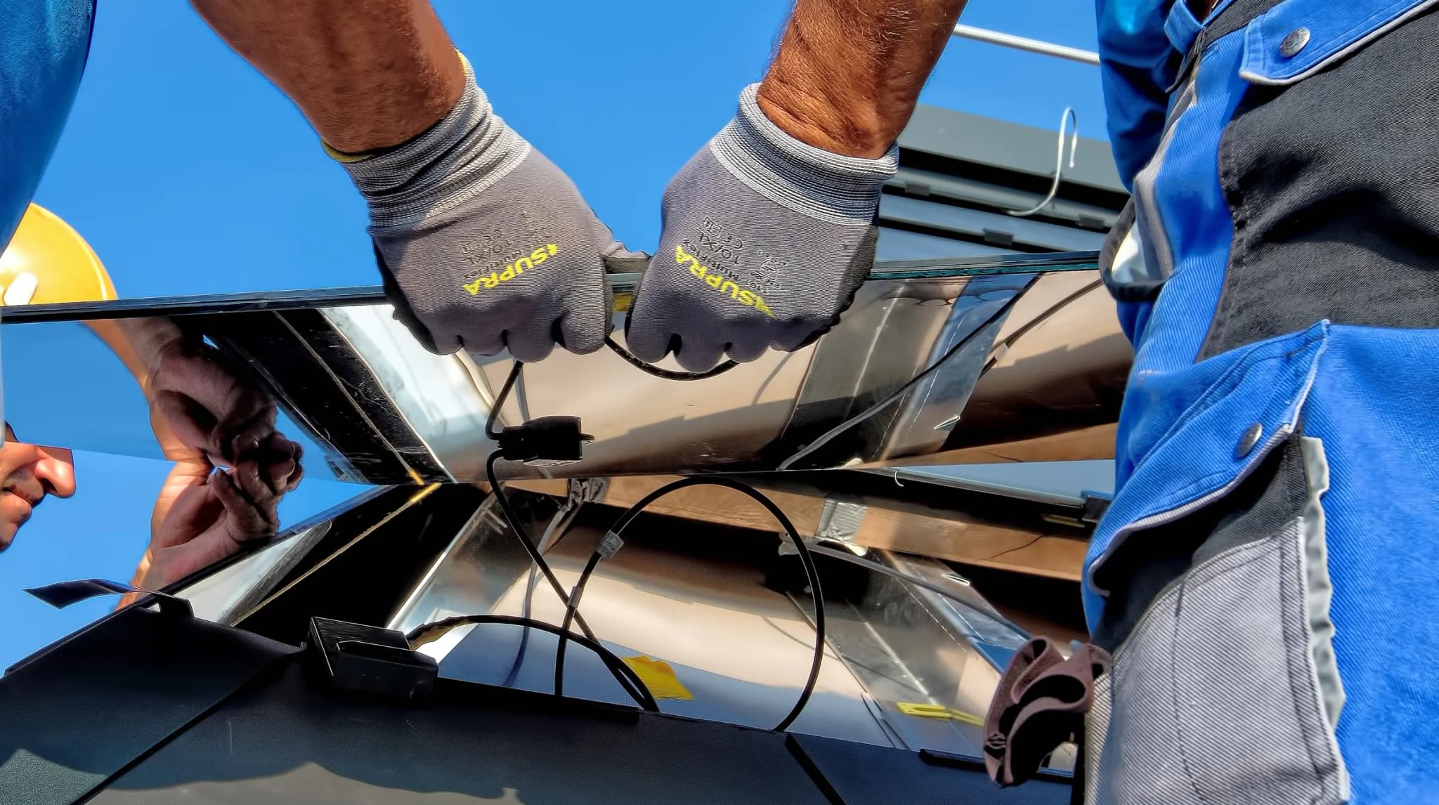 Solar panel close-up